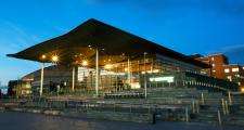 A photo of the Senedd building in Cardiff