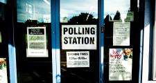 Polling station exterior