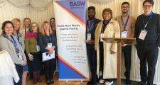 BASW members at BASW's anti-poverty event at Westminster