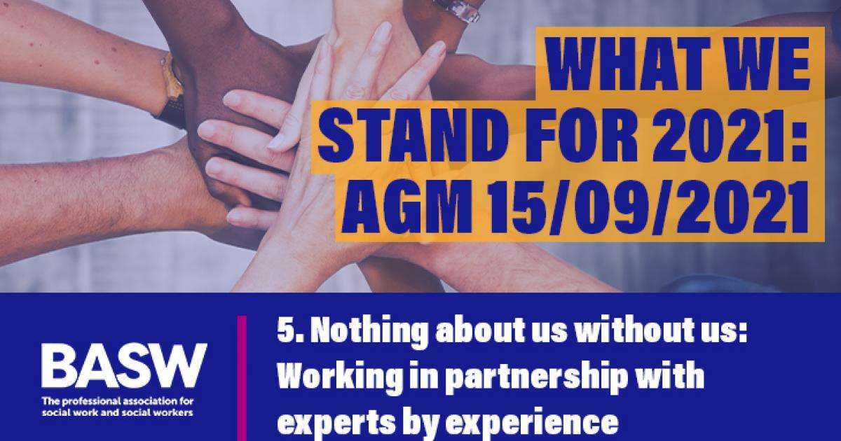 Nothing about us without us: Putting people using services at the heart ...