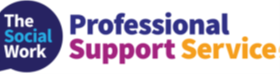 Social Work Professional Support Service written in fancy letters