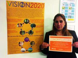 Tasnim Karim, winner of BASW England's 2020 poster competition