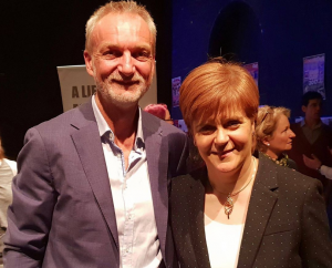 Rory Truell with Nicola Sturgeon